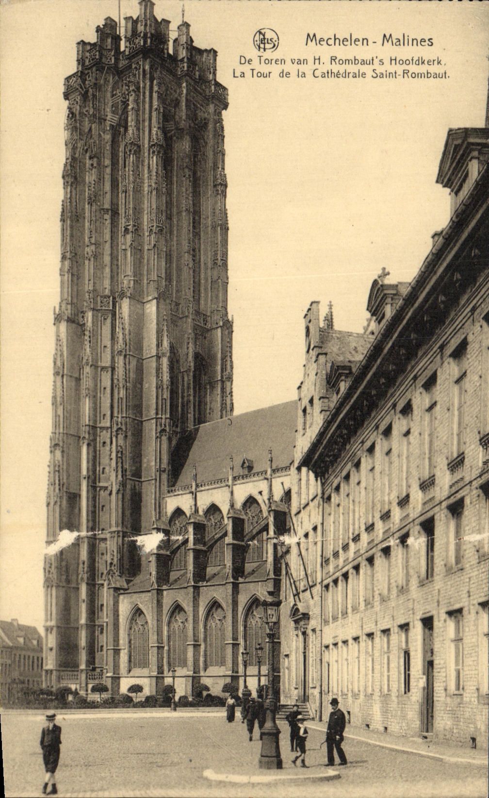 CPA Mechelen Malines La Tour de la cathedrale Saint Rombaut 