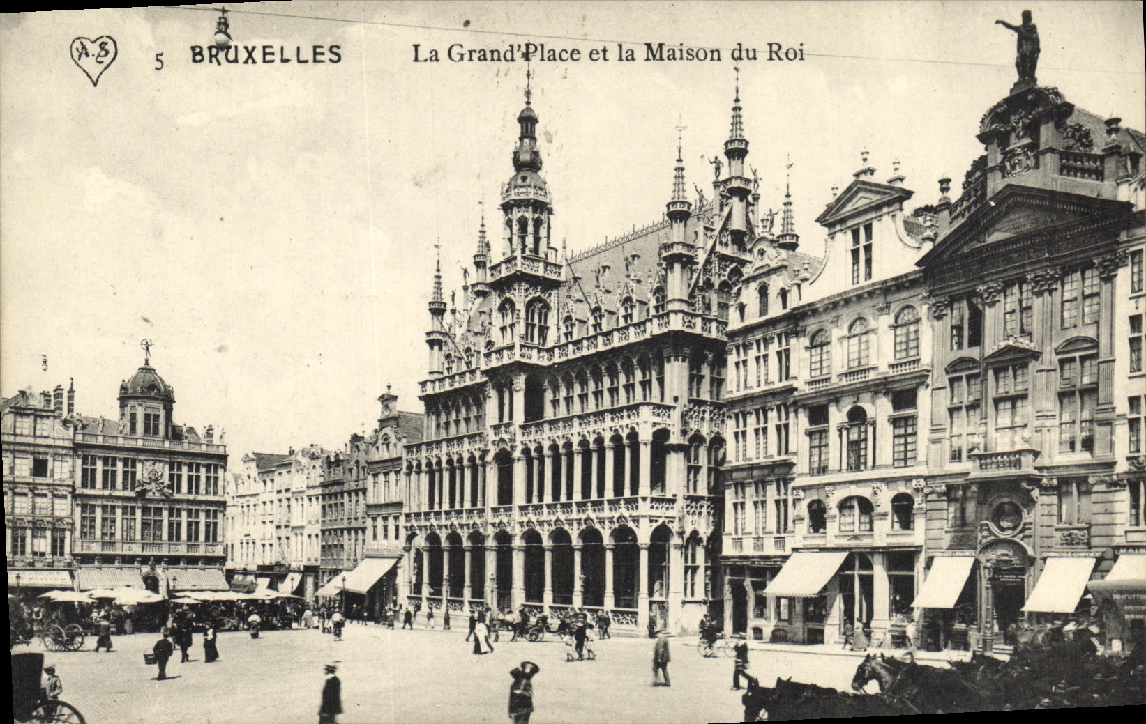 CPA Bruxelles La Grand Place et la Maison du Roi
