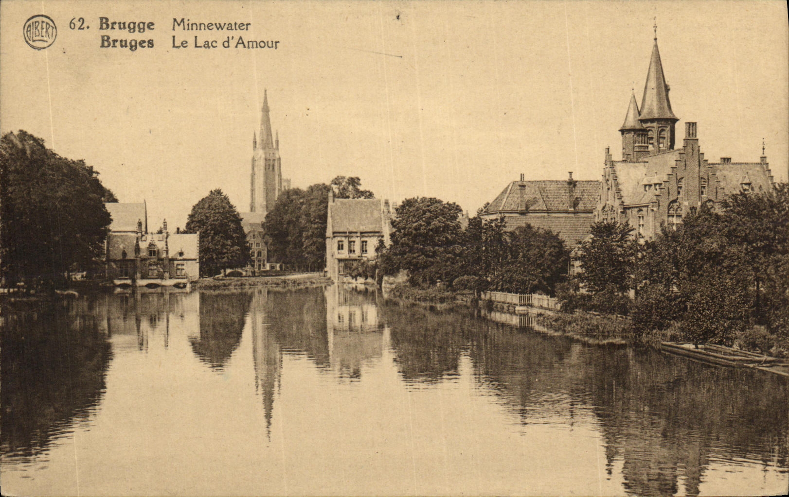 CPA Bruges Minnewater Le Lac d Amour