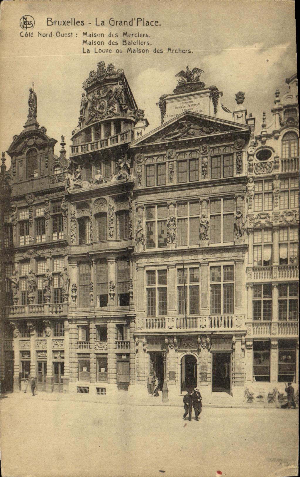 CPA Bruxelles La Grand Place Cote Nord Quest