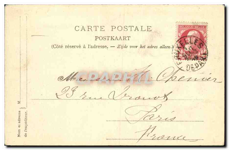 CPA Bruxelles Laeken La Tour Japonaise Japon Nippon — Verso