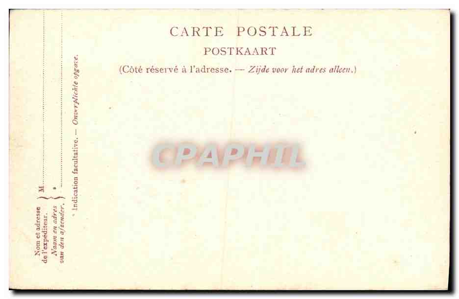 CPA Bruxelles Square du Petit Sablou — Verso