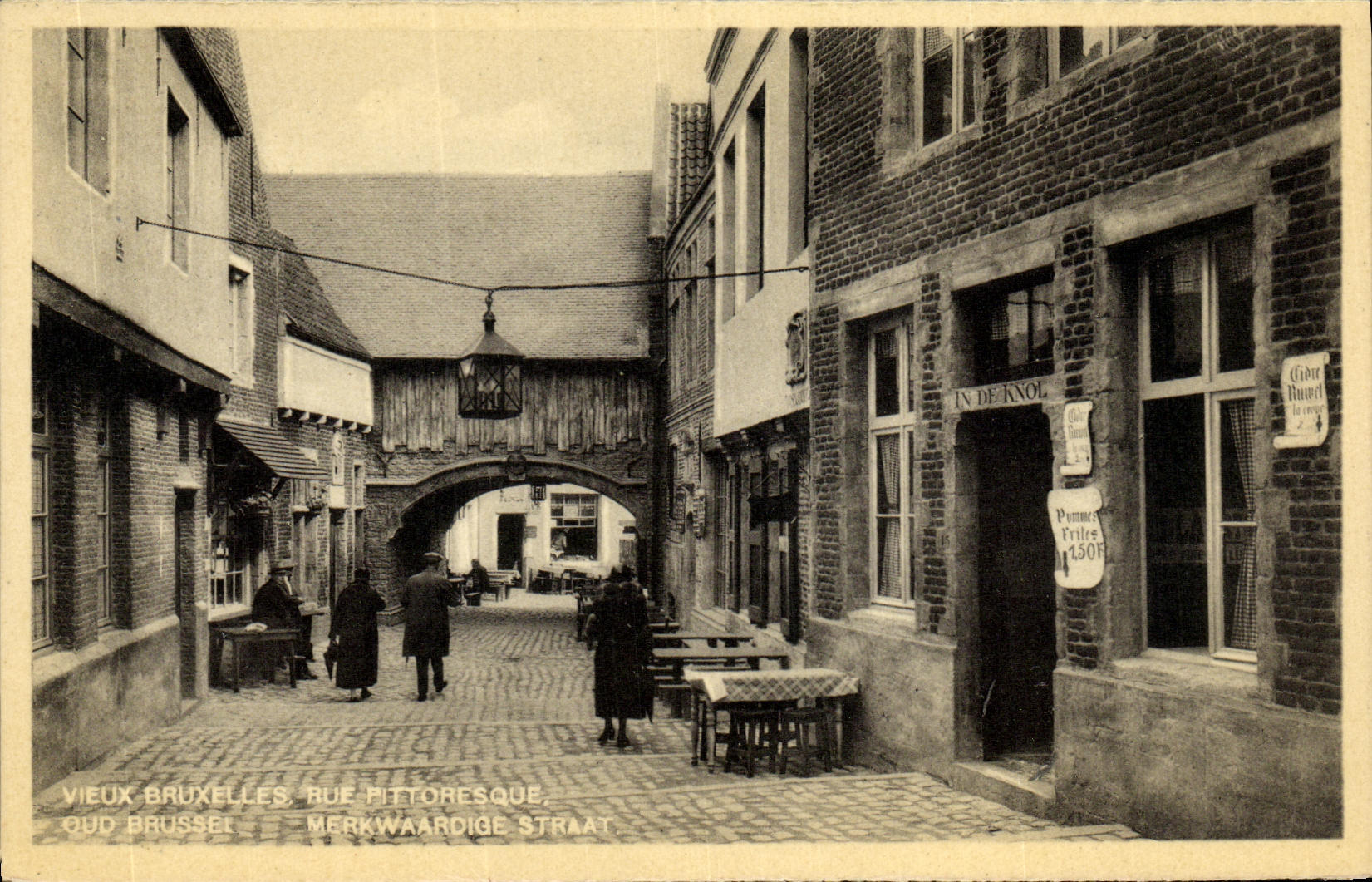 CPA Vieux Bruxelles Rue pittoresque 