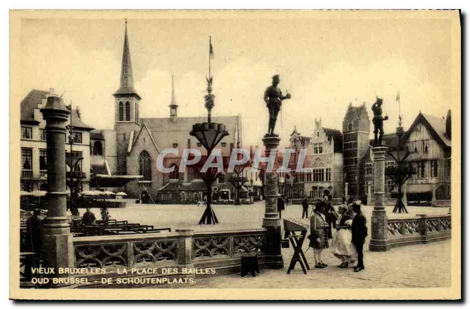 CPA Bruxelles La Place Des Bailles