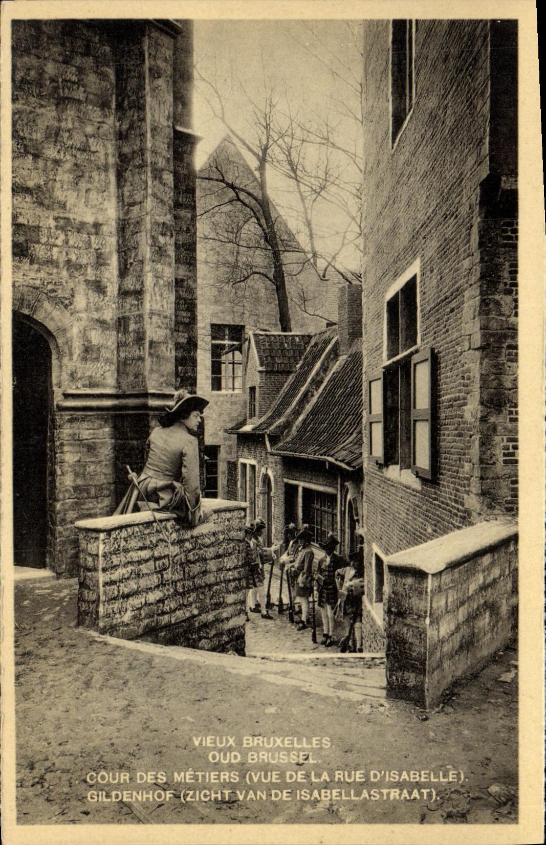 CPA Bruxelles Cour Des Metiers 