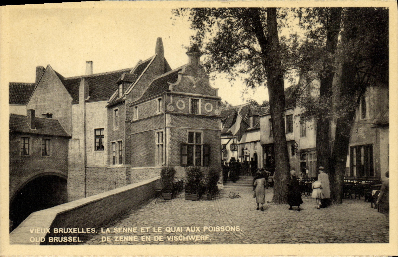CPA Bruxelles La Senne et le quai aux poissons