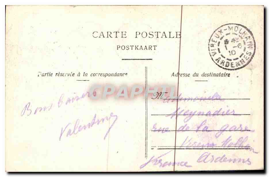 CPA Bruxelles Chaire de L Eglise Ste Gudule — Verso
