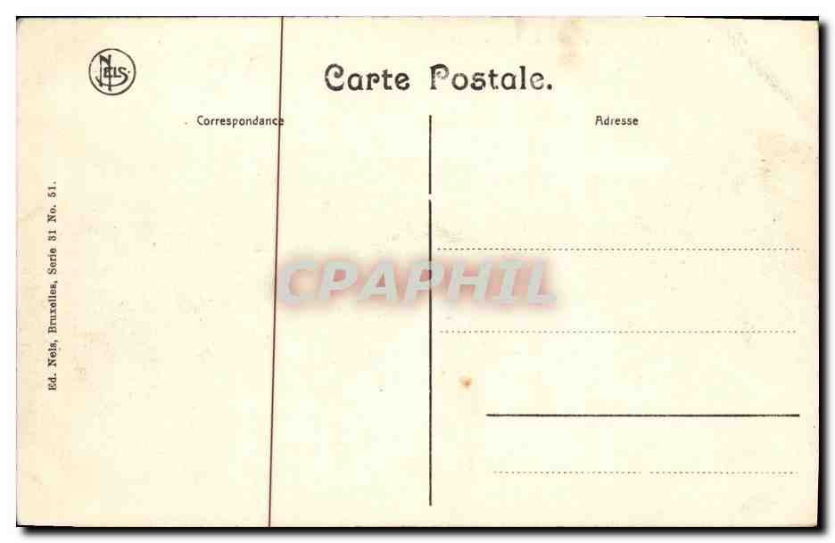 CPA Beloeil Le Chateau et Parc du Bois d Arlon — Back