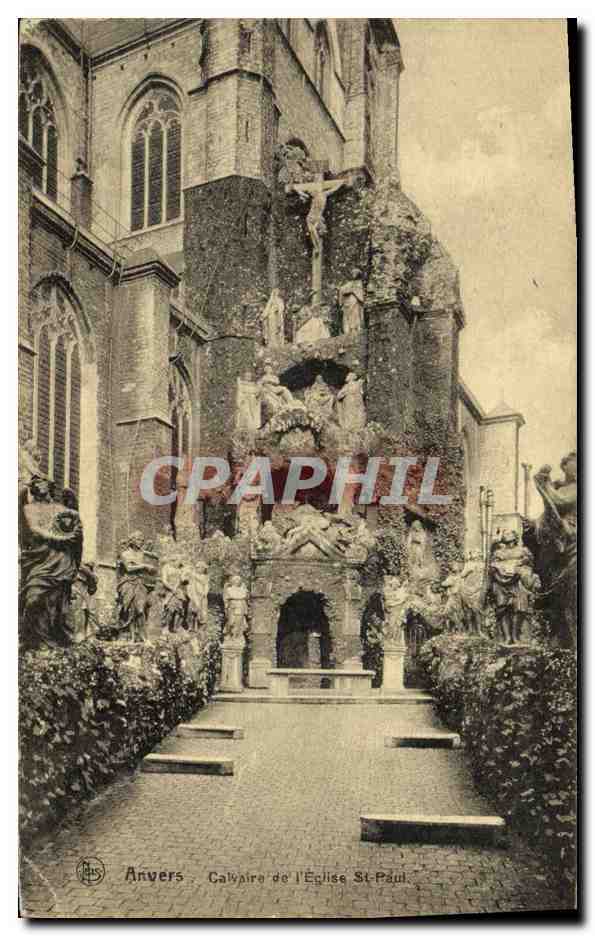 CPA Anvers Calvaire de l eglise de St paul