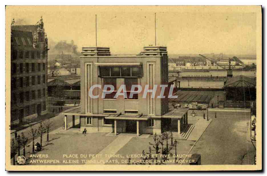 CPA Anvers Place Du Petit Tunnel L Escaut Et Rive Gauche