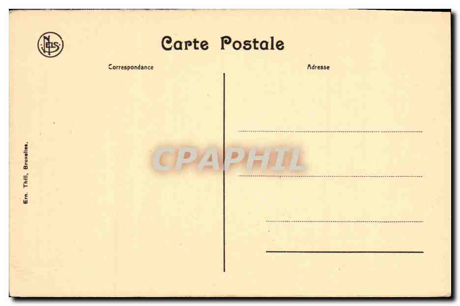 CPA Anvers Theatre Flamand et Avenue d Italle — Rückseite