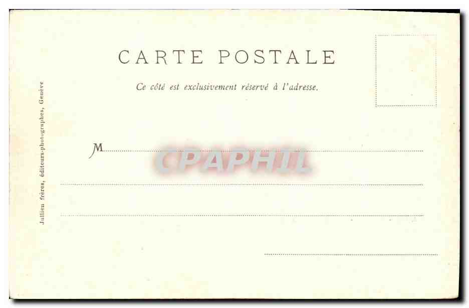 CPA Geneve Musee Ariana — Verso