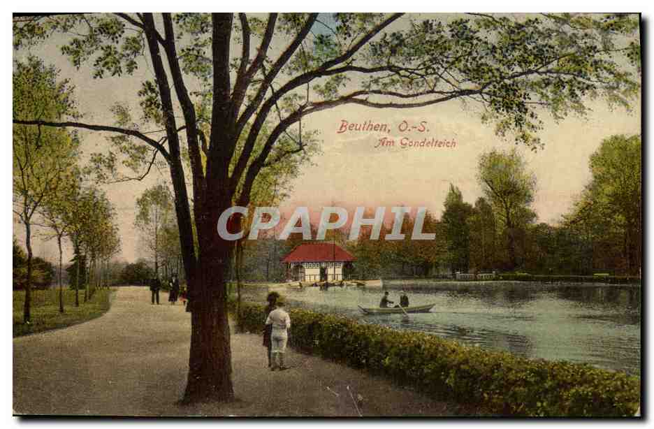 CPA Beuthen Am Gondelteiech Pologne