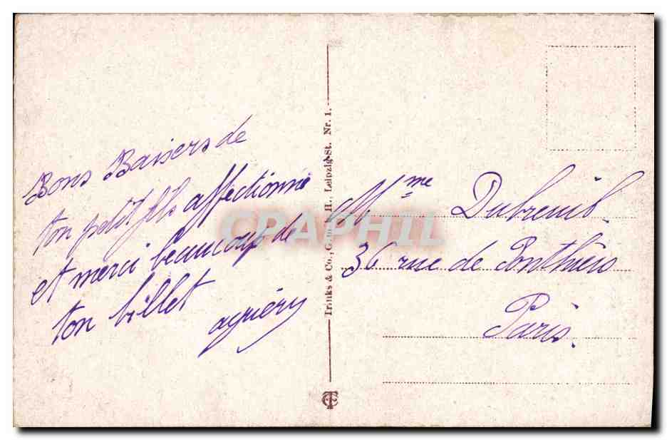 CPA Beuthen Am Gondelteiech Pologne — Rückseite