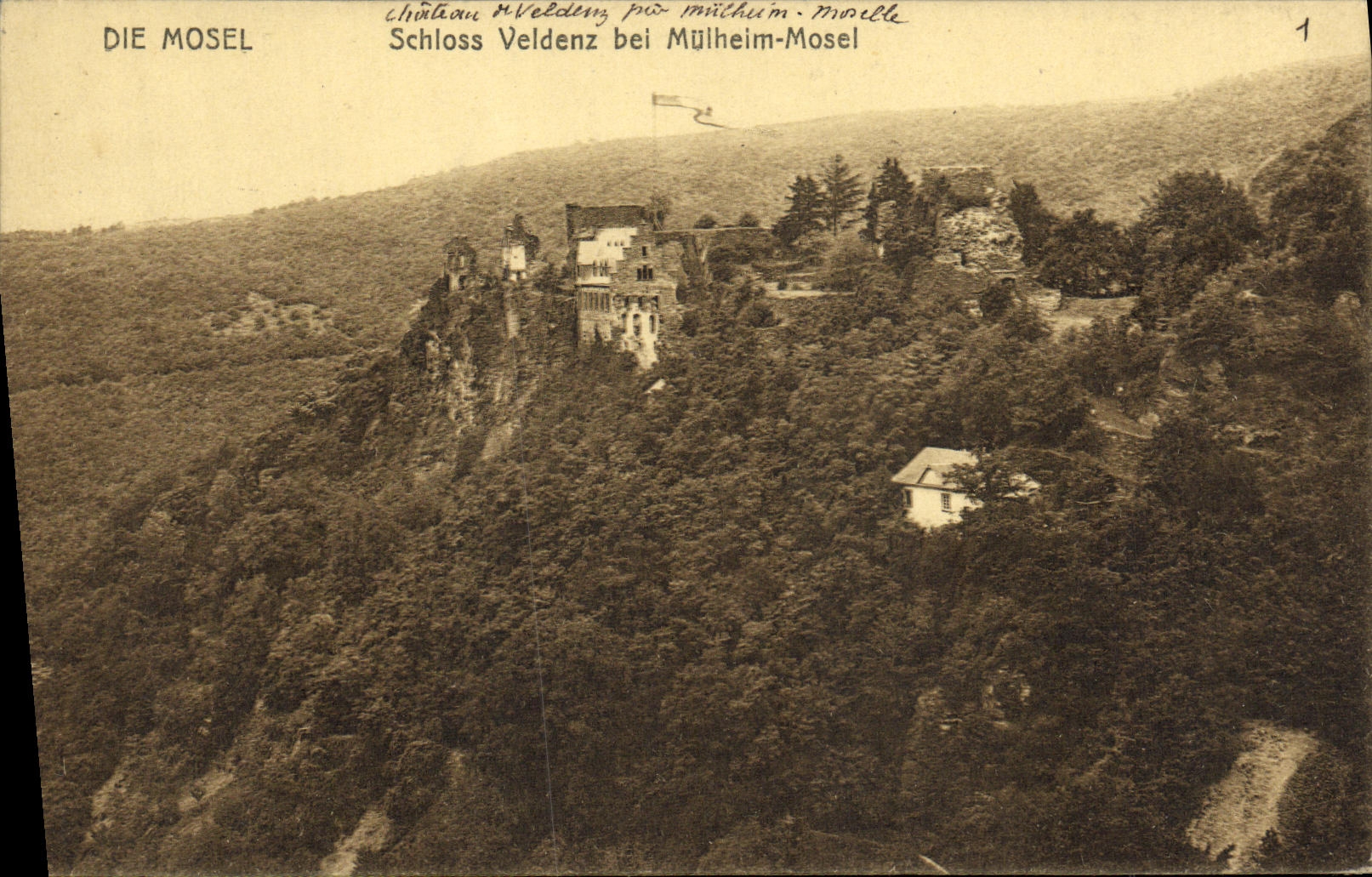 CPA Die Mosel Schloss Veldenz Bei Muiheim Mosel