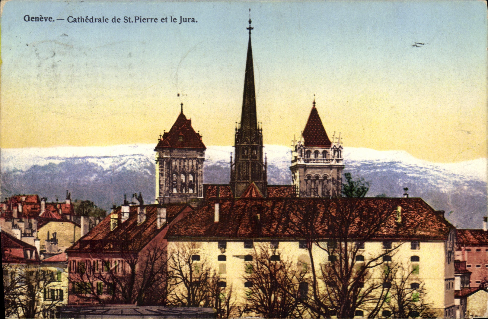 CPA Geneve Cathedrale de St Pierre et le Jura