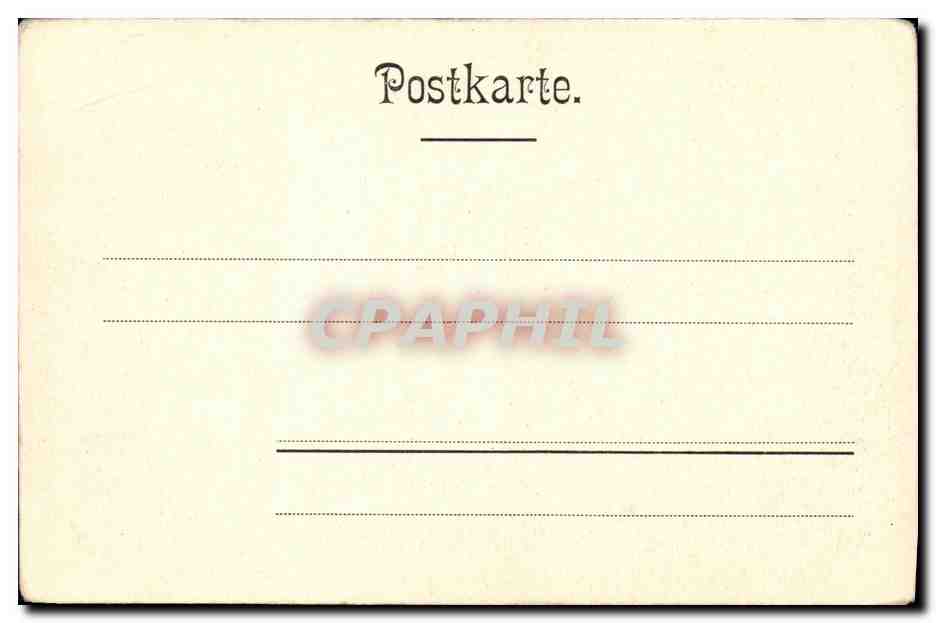 CPA Baden Baden Neues Schloss — Rückseite