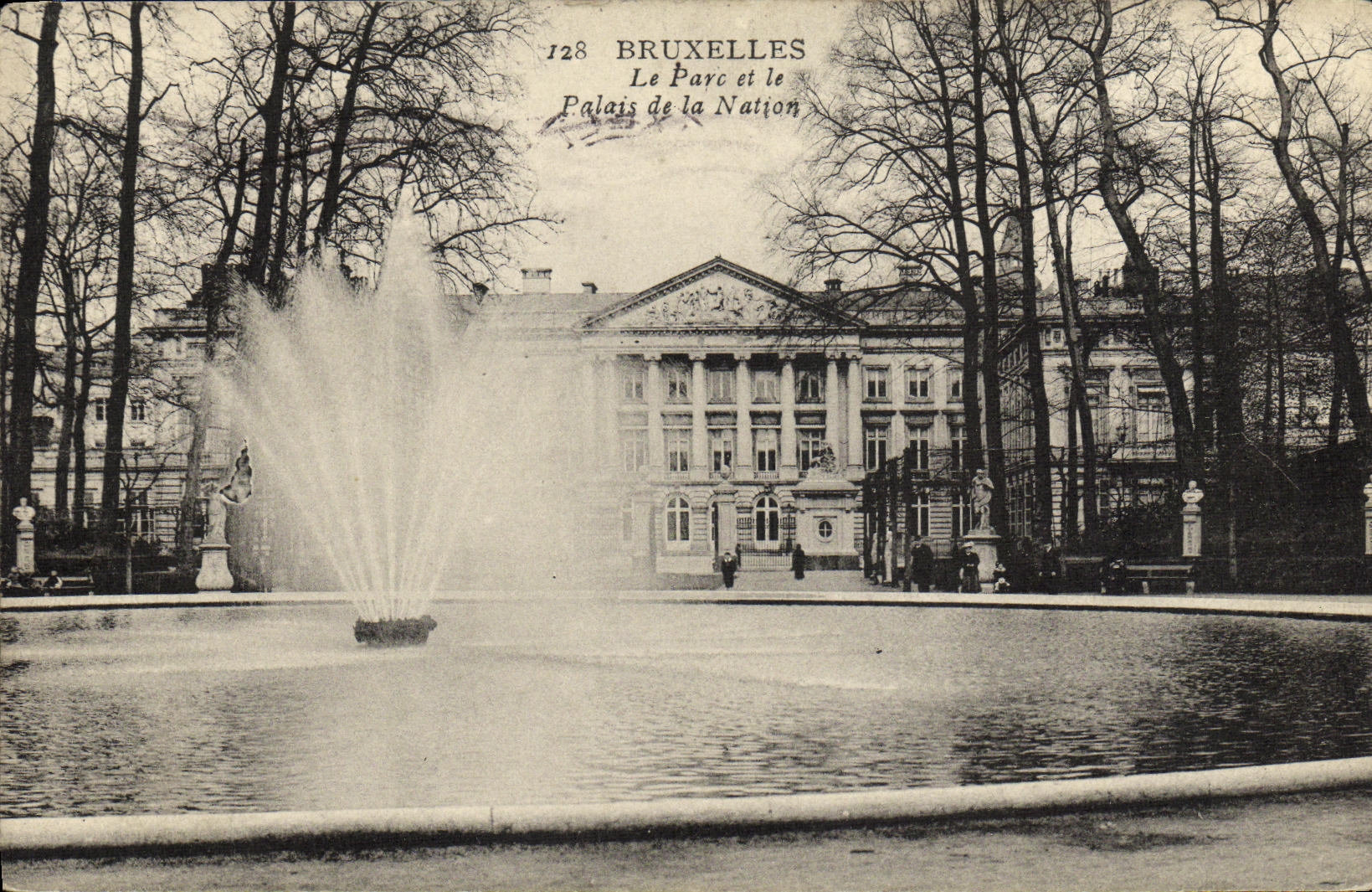 CPA Bruxelles Le Parc et le Palais de la Nation