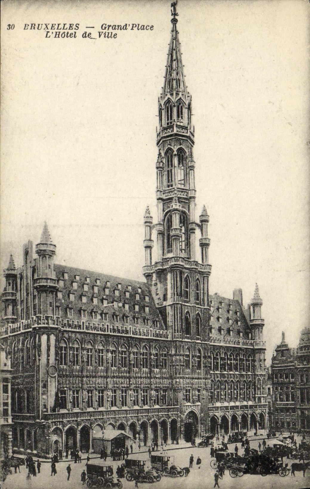 CPA Bruxelles Grand Place L Hotel de Ville