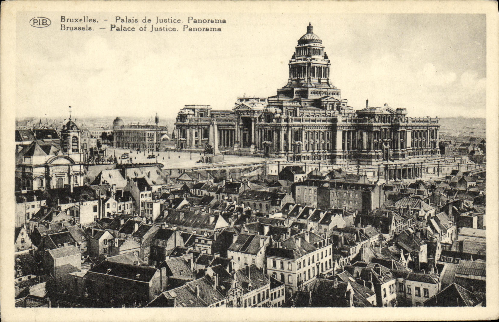 CPA Bruxelles Palais de Justice Panorama