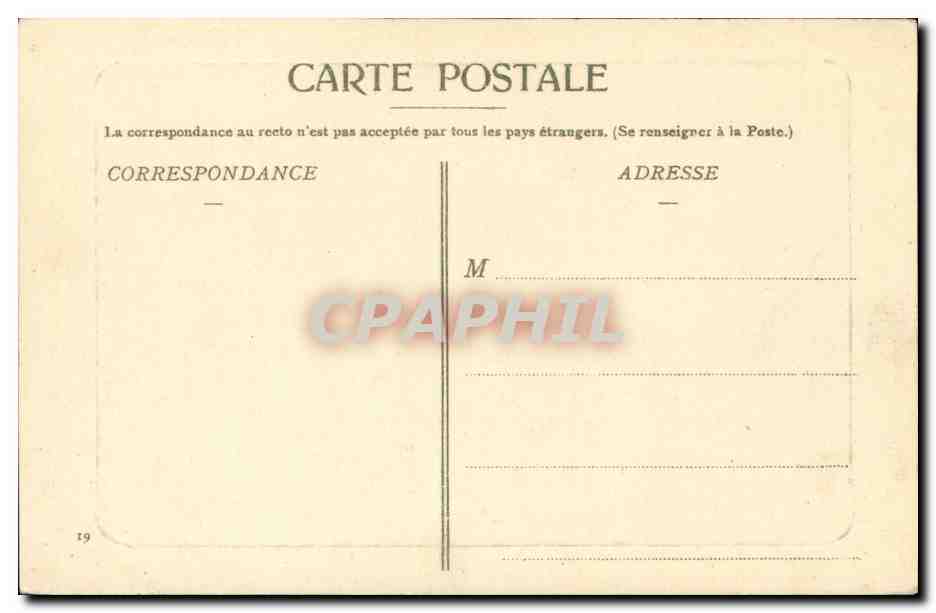 CPA Bruxelles Escalier du Palais de Justice — Verso