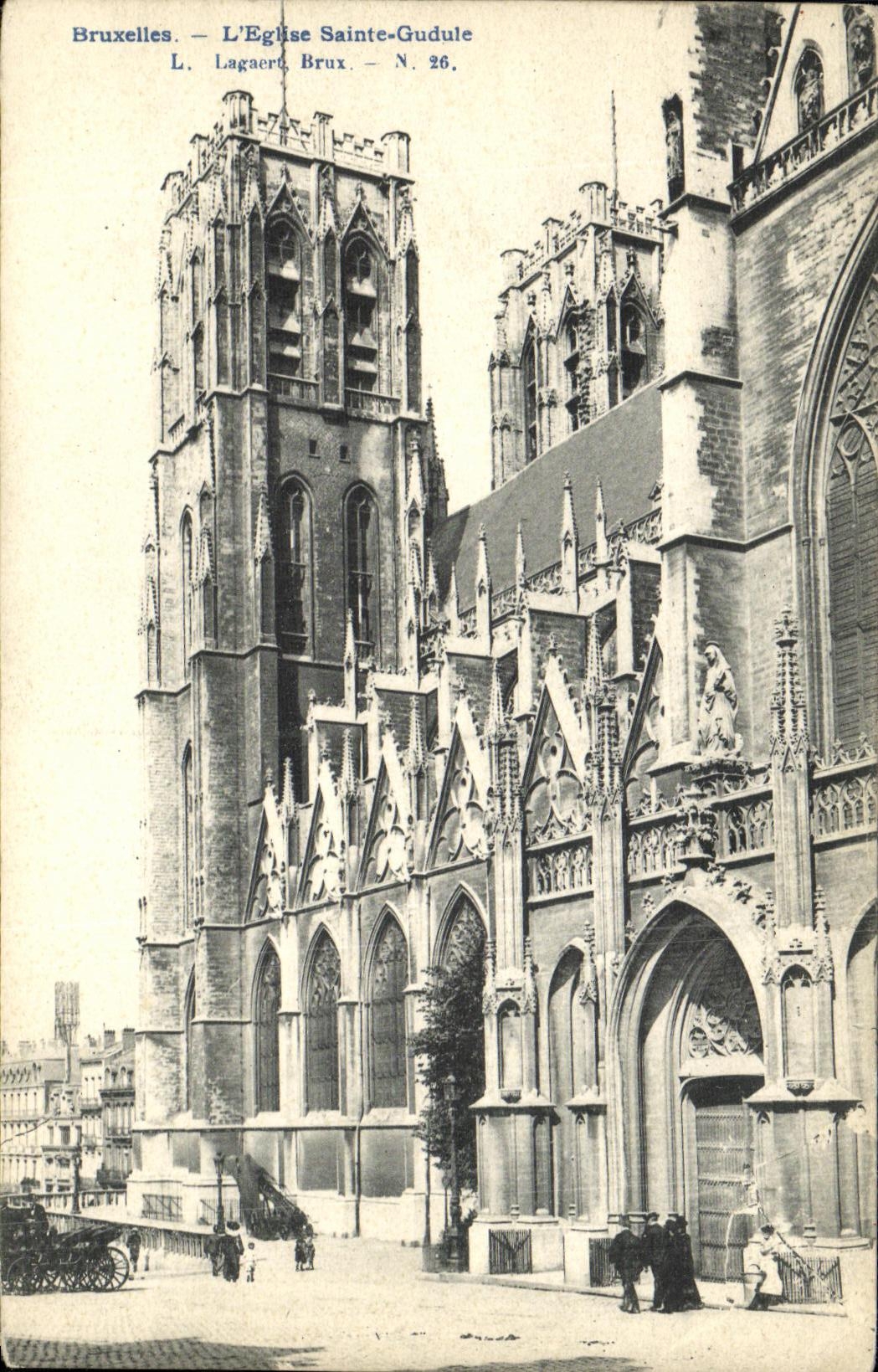 CPA Bruxelles L Eglise Saint Gudule