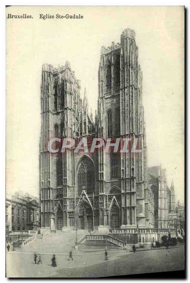 CPA Bruxelles L Eglise Saint Gudule