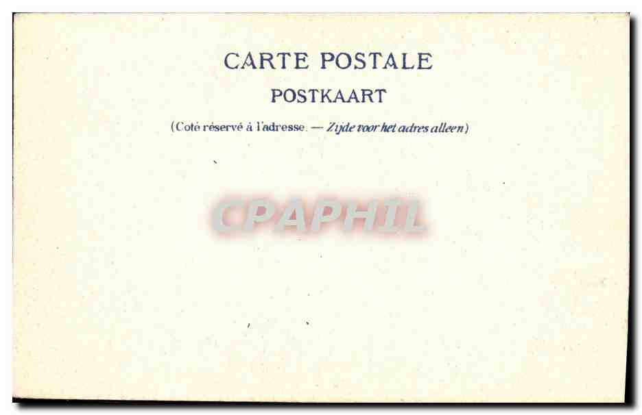 CPA Bruxelles Square du Petit Sablon — Verso