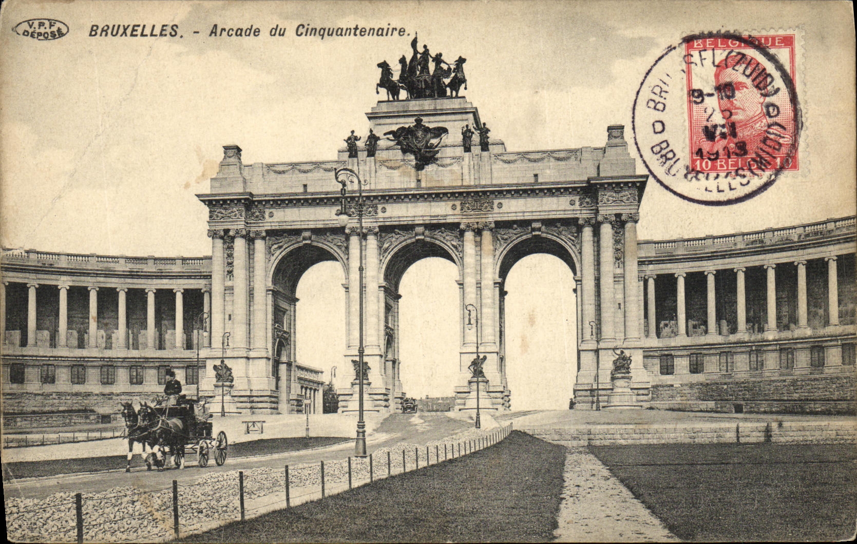 CPA Bruxelles Arcade du Cinquatenaire