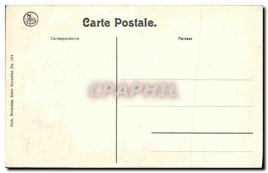 CPA Bruxelles Ste Gudule la Grande Nef — Verso