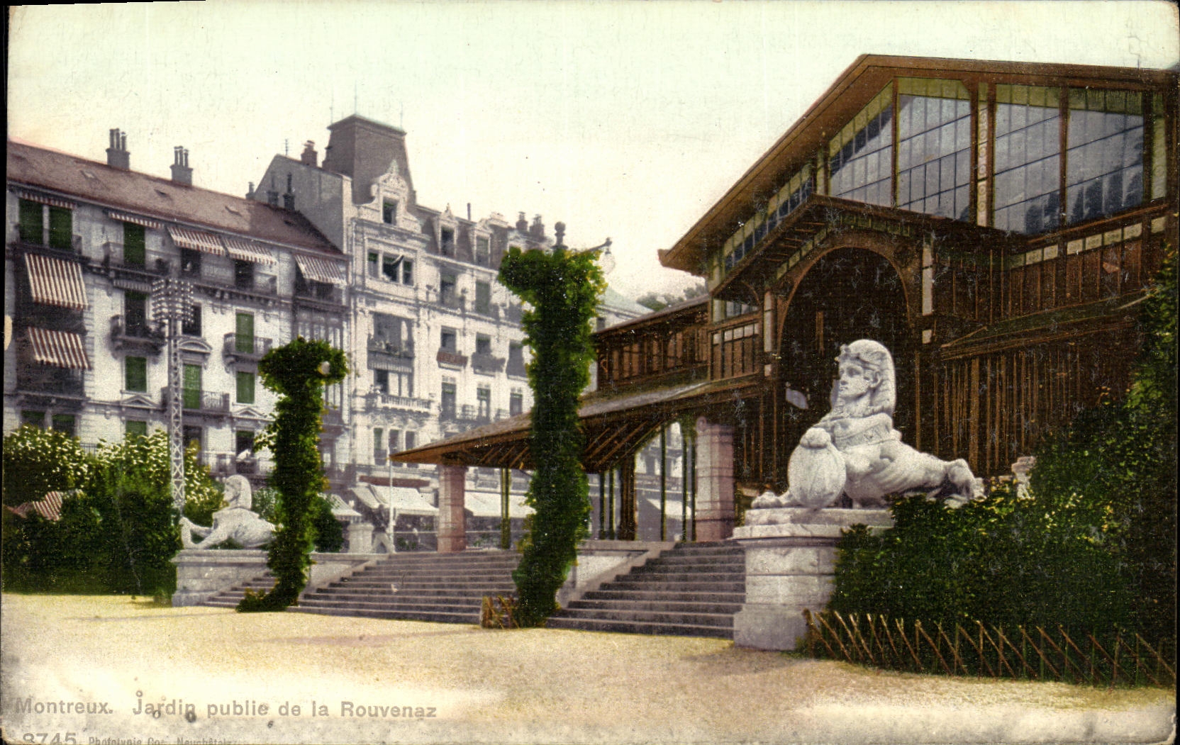 CPA Montreux Jardin public de la Rouvenaz