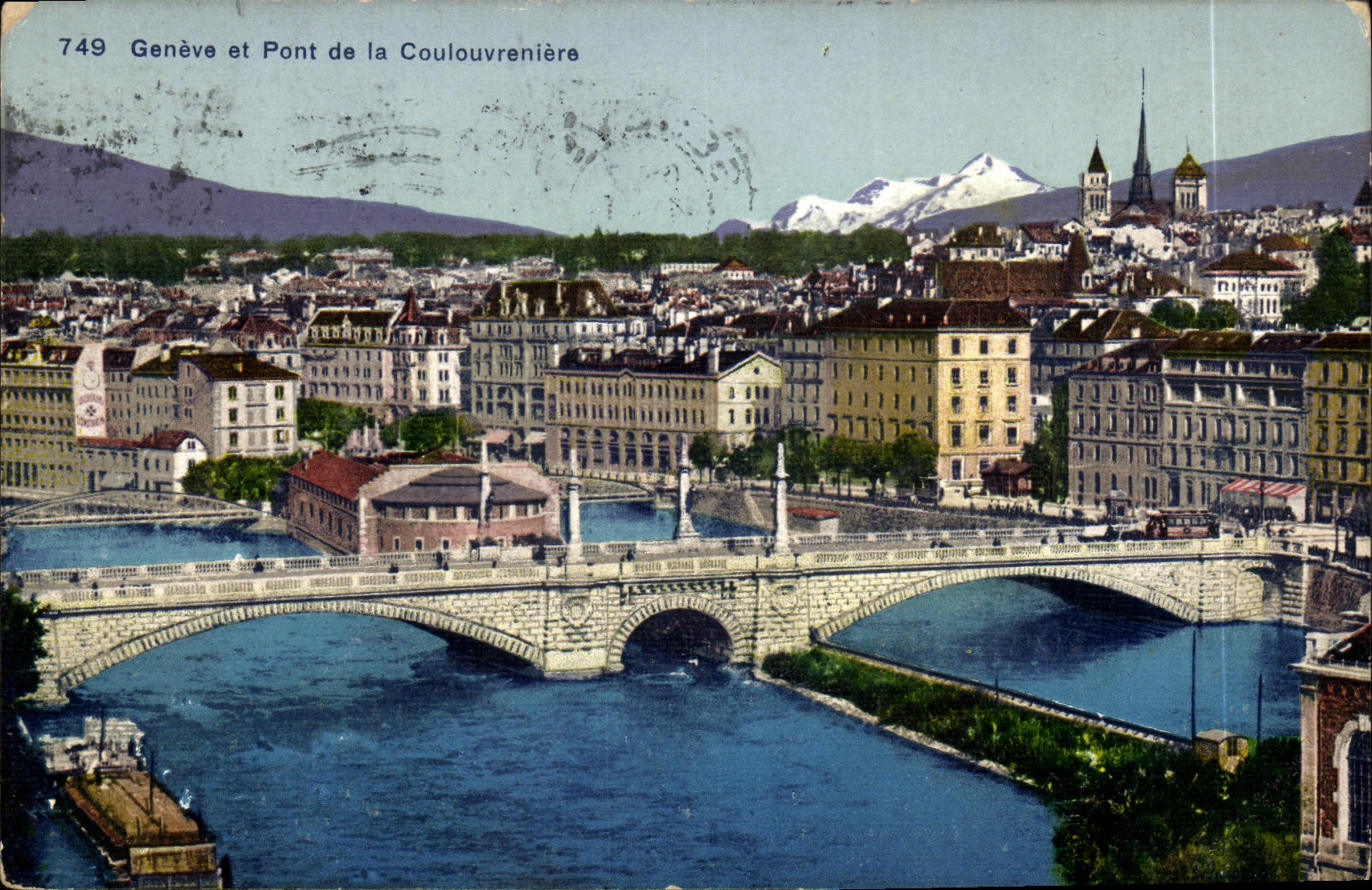 CPA Geneve et Pont de la Coulouvreniere