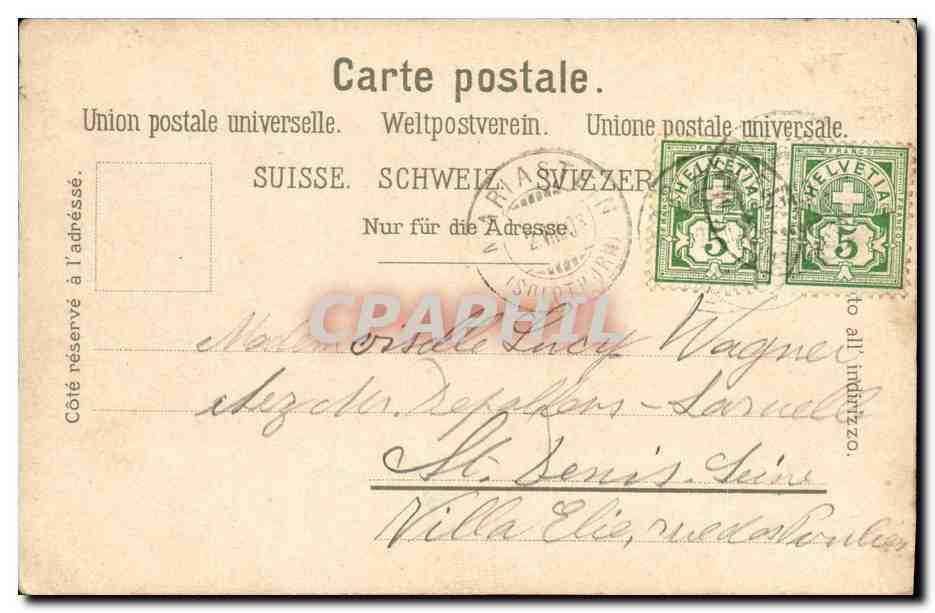 CPA Gruss aus Mariastein — Verso