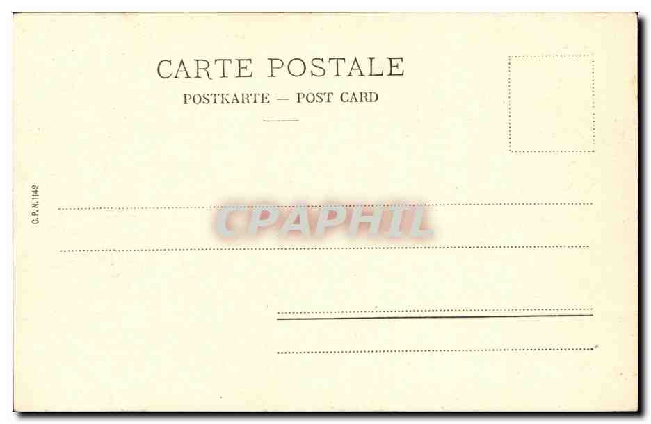 CPA Geneve Rade et Jet d Eau — Verso