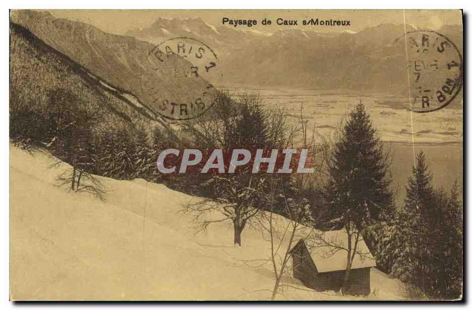 CPA Paysage de Caux s Montreux
