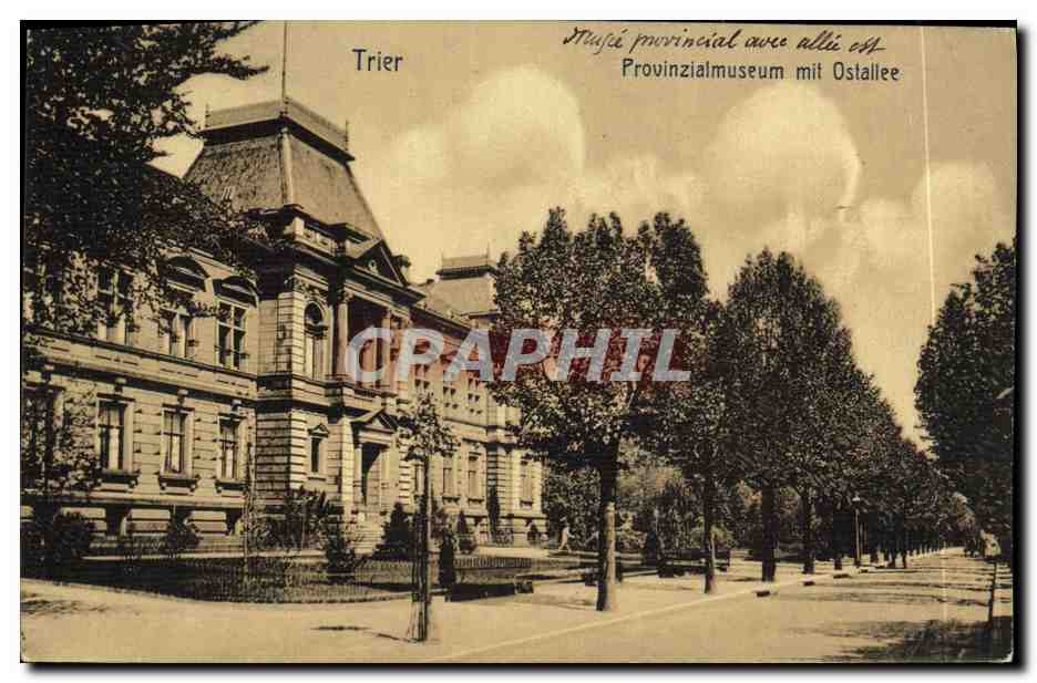 CPA Trier Provinzialmuseum mit Osdtallee