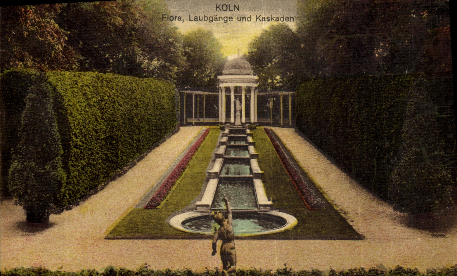 CPA Koln Flore Laubgange Und Kaskaden