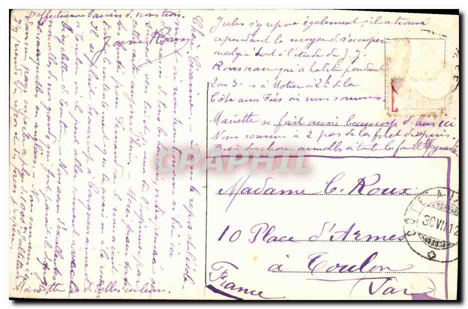 CPA Bolles de L Eglise Cote aux fees — Rückseite