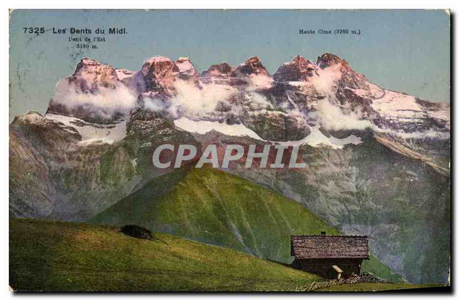 CPA Montreux Les dents du Midi
