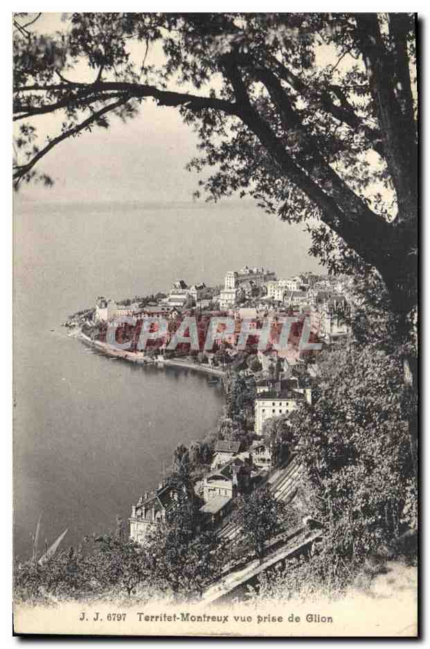CPA Terrifet Montreux Vue Prise de Glion