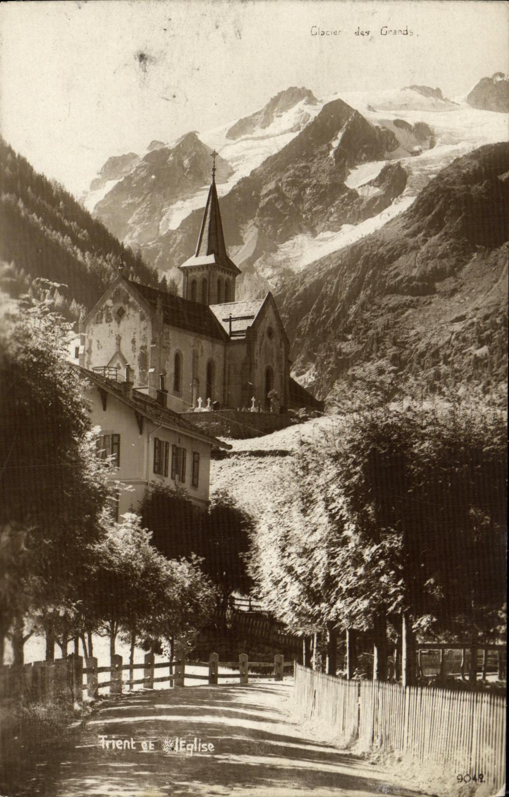 CPA Glacier des Grands Trient de l eglise