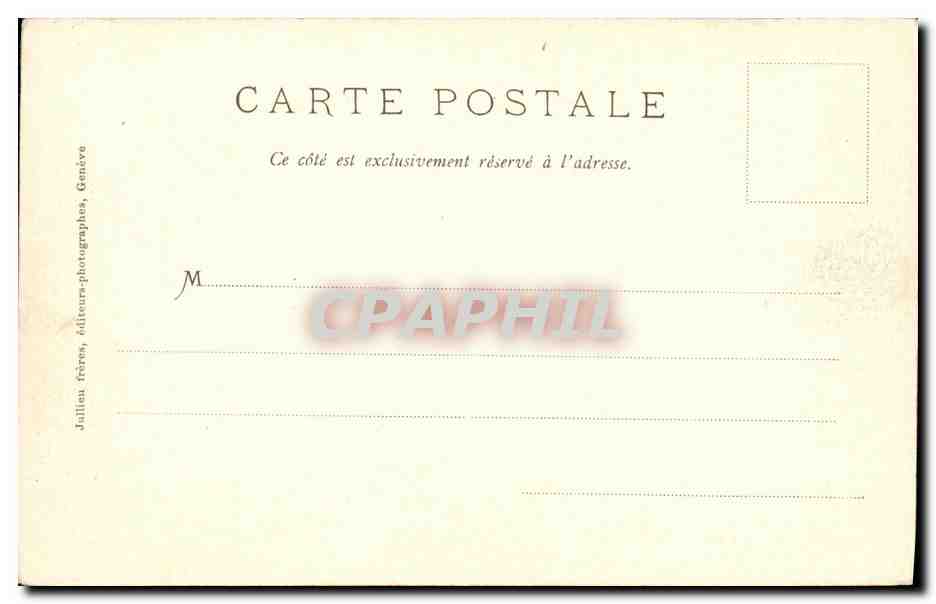 CPA Geneve Parc Mon Repos — Verso