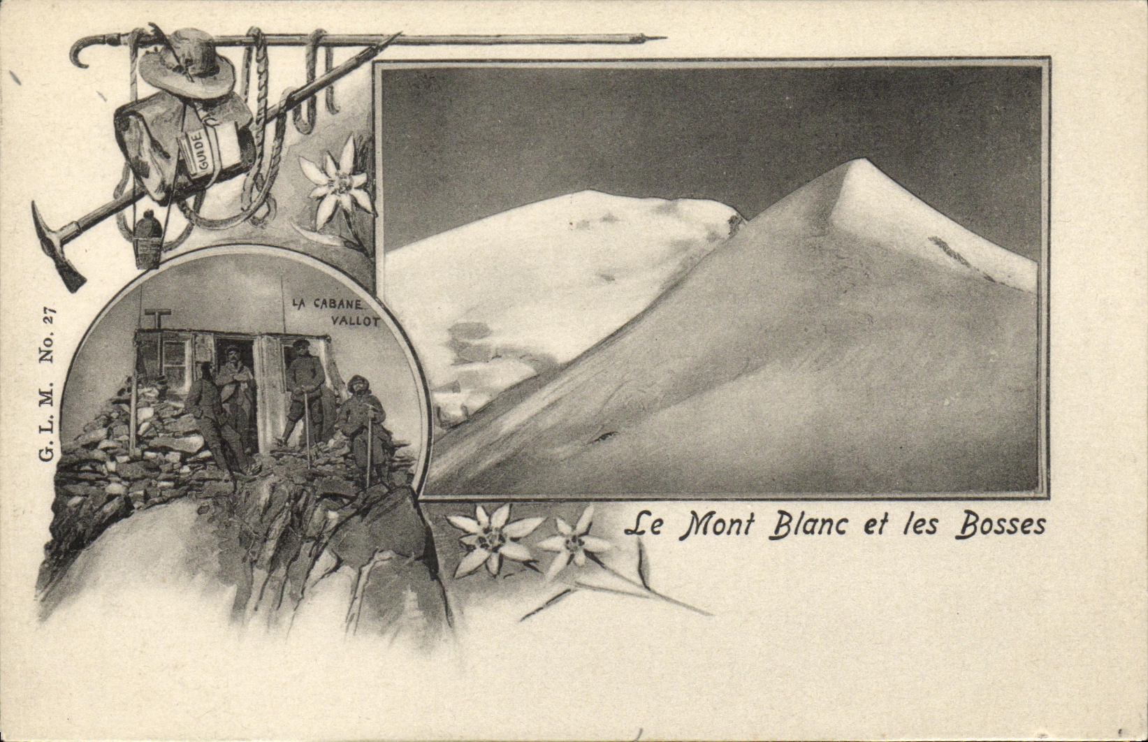 CPA Le Mont Blanc et les Bosses Cabane Vallot Alpinisme