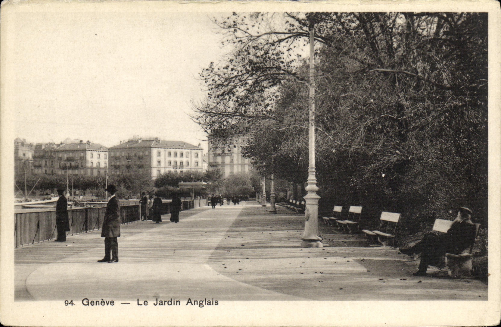 CPA Geneve Le Jardin Anglais