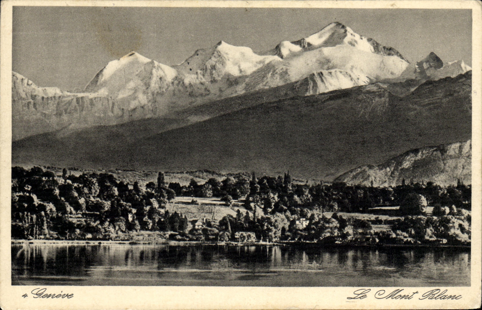 CPA Geneve Le Mont Blanc