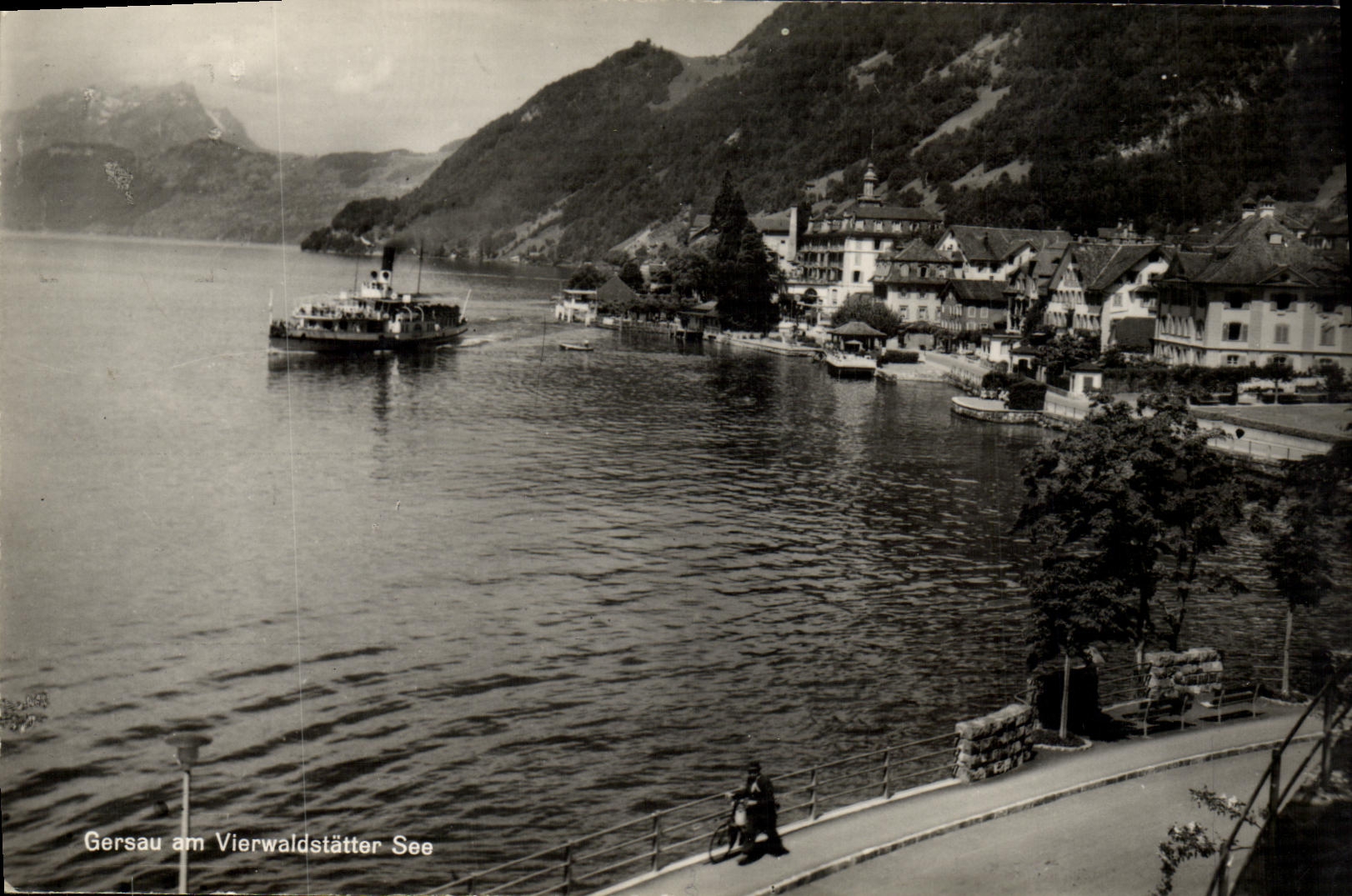 CPA Gersau Am Vierwaldstatter See Bateau