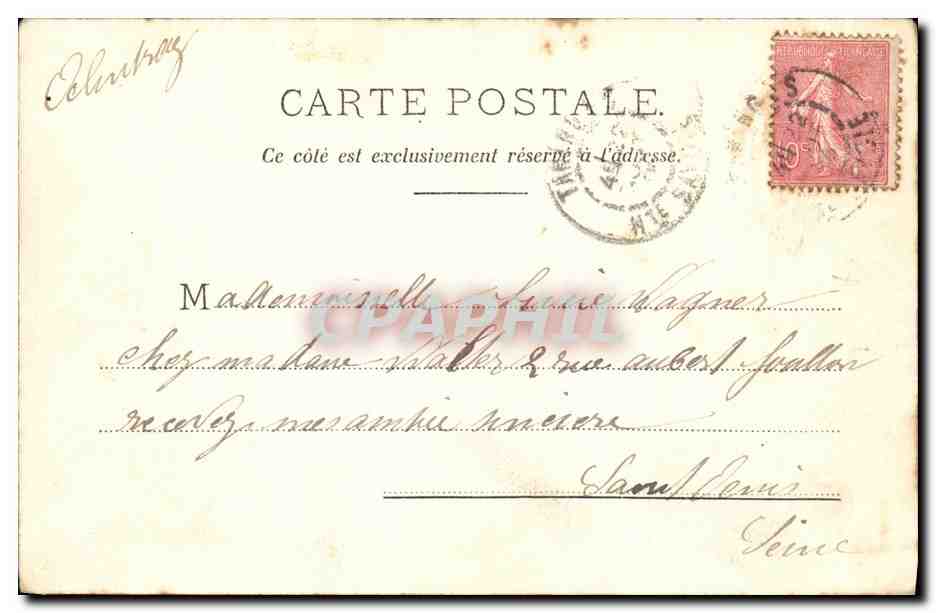 CPA Geneve Taninges et le Pic Marcelli — Rückseite