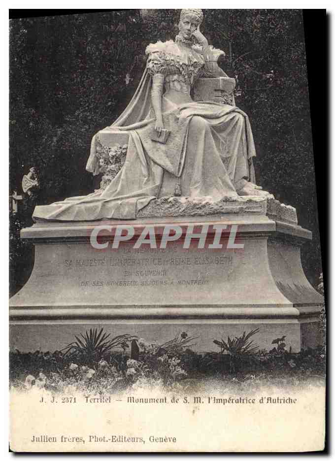 CPA Territet Monument de SM l imperatrice d Autriche 