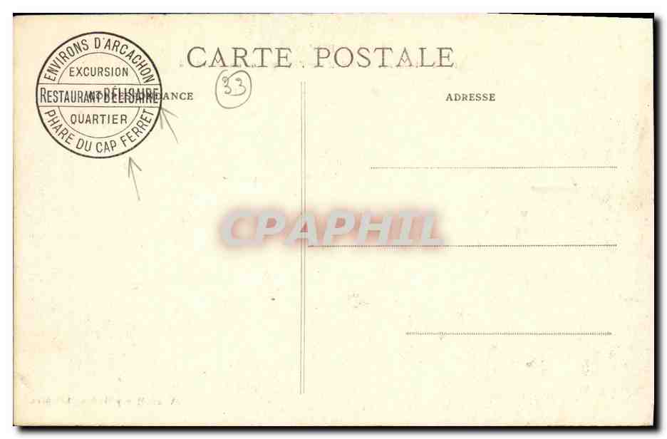 La Côte d'Argent — Coucher de Soleil sur l'Atlantique un soir d'été — Vouziers, Henri, Graphie Française, n° 10554 — Reverso