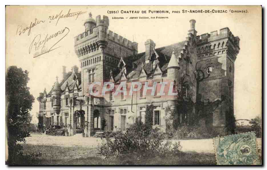 Château de Puymorin, près St-André-de-Cubzac (Gironde) — Libourne — dénny Guillier, rue Fondeuve — n° 2951